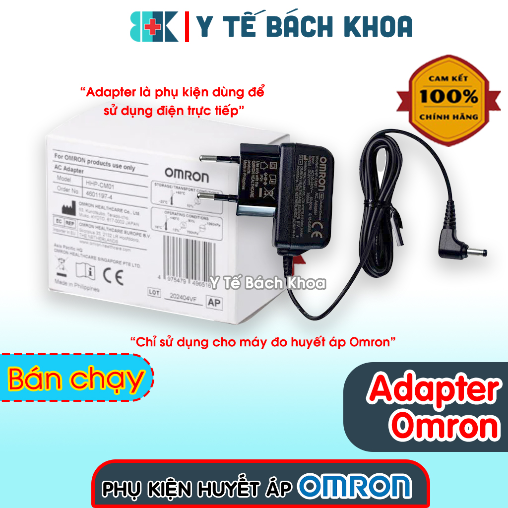 Adapter cho máy đo huyết áp điện tử Omron