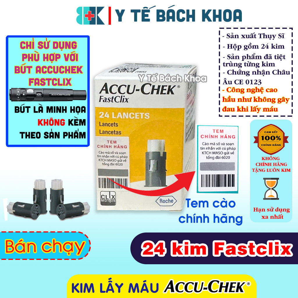 Kim lấy máu Accuchek Fastclix