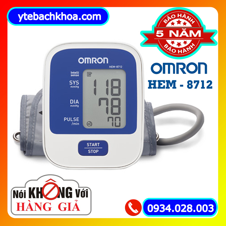 Máy đo huyết áp bắp tay tự động Omron HEM-8712
