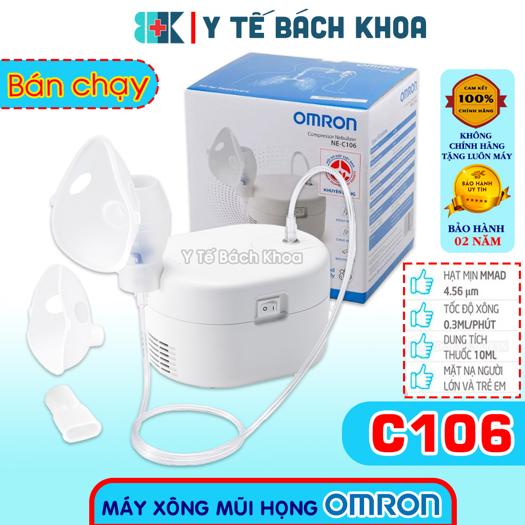 MÁY XÔNG MŨI HỌNG NÉN KHÍ OMRON NE-C106 (MẪU MỚI)